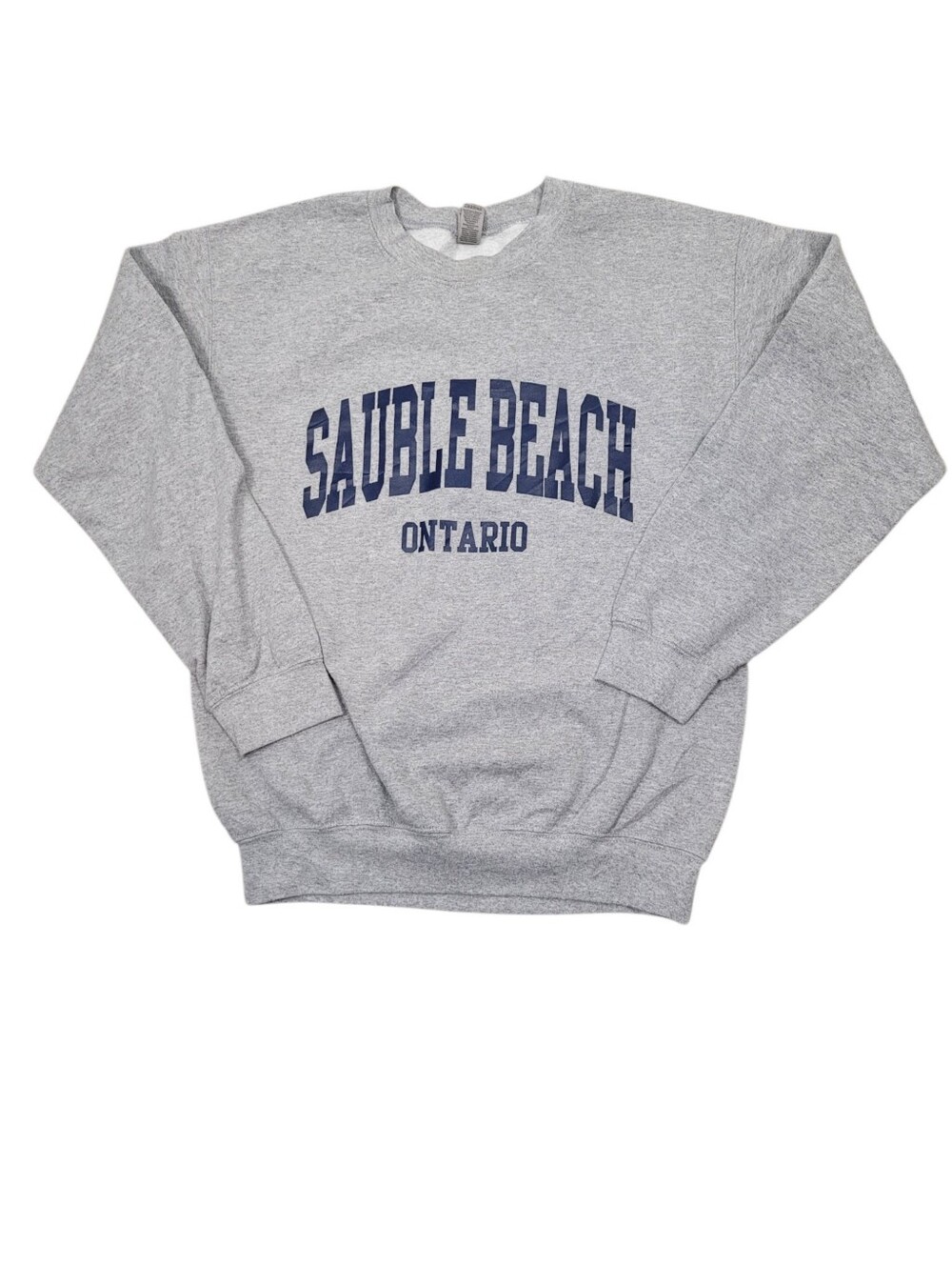 Y2K Sauble Beach Ontario Grey Sweatshirt Top Size: Small